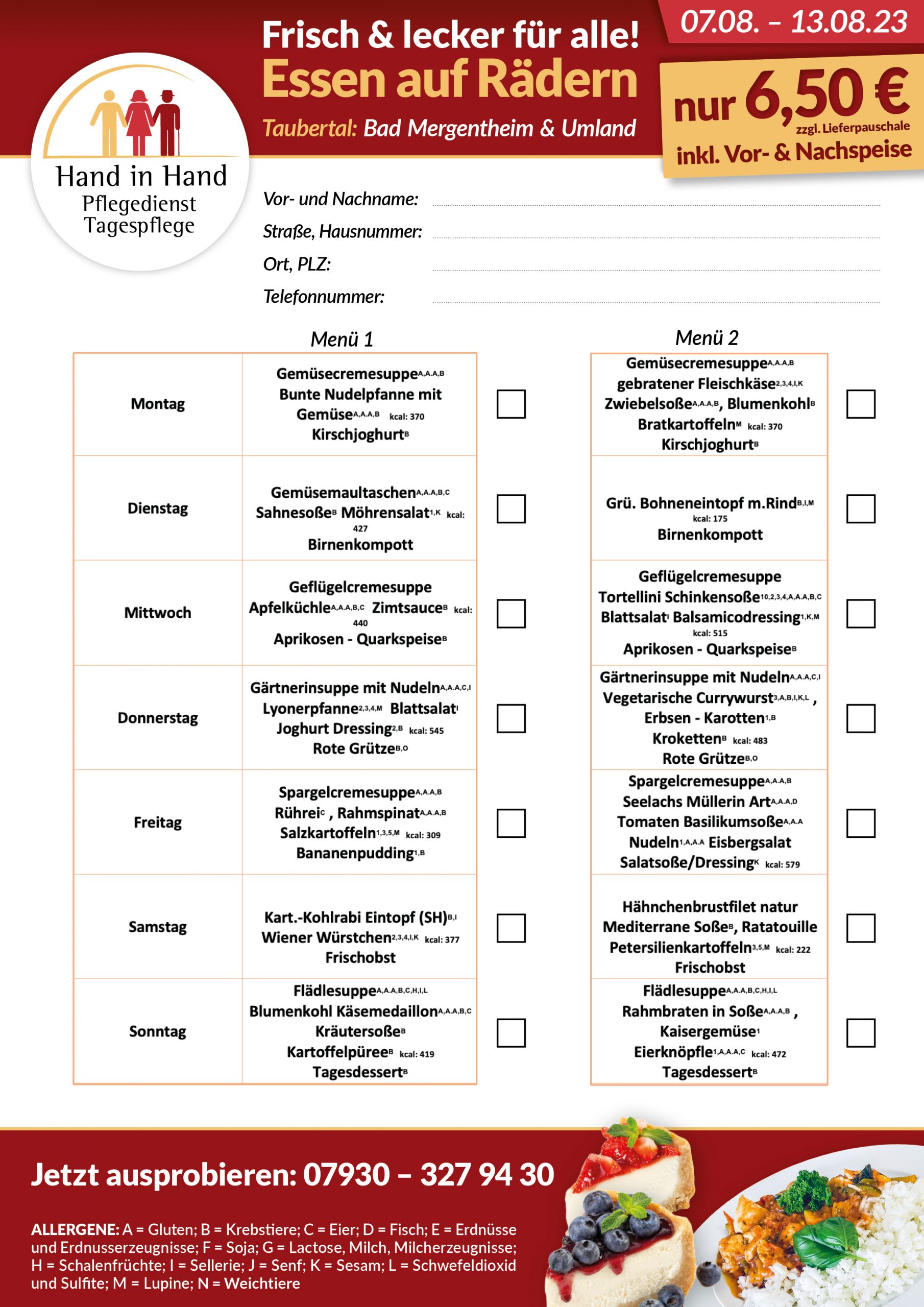 Essen auf Rädern | Pflegedienst & Tagespflege