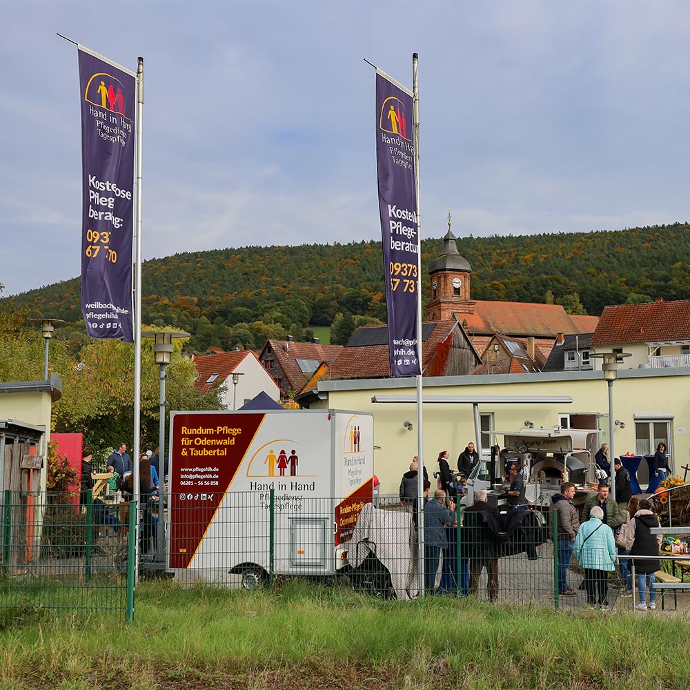 Pflege, Tagespflege und Betreutes Wohnen (Hand in Hand Service-Wohnen) am Standort Weilbach: wir sind für den Landkreis Miltenberg vor Ort!